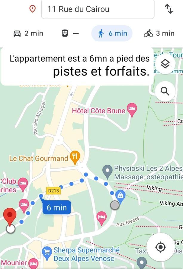 Centre 10Mn Pied Pistes Et Jandri 3S Vue Muzelle 8 Pers Wifi Apartment Les Deux Alpes Exterior photo